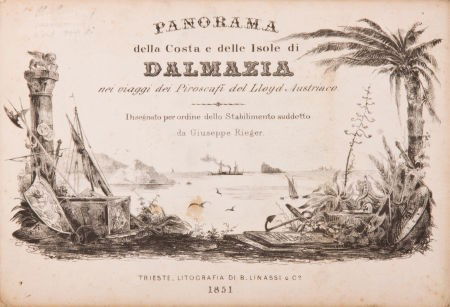 Giuseppe Rieger. Panorama della Costa e delle Is: Giuseppe Rieger. Panorama della Costa e delle Isole di Dalmazia. Nei Viaggi dei Pir