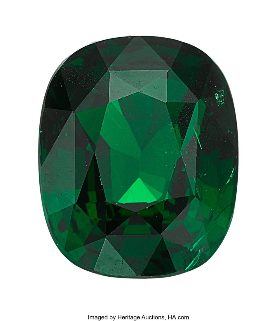 8.98 ct Tsavorite Garnet   Shape: Cushion Measur (1 of 2)