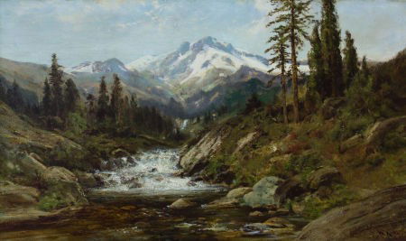 WILLIAM KEITH (American, 1839-1911) Mount Shasta: WILLIAM KEITH (American, 1839-1911)Mount ShastaOil on canvas22 x 36 inc