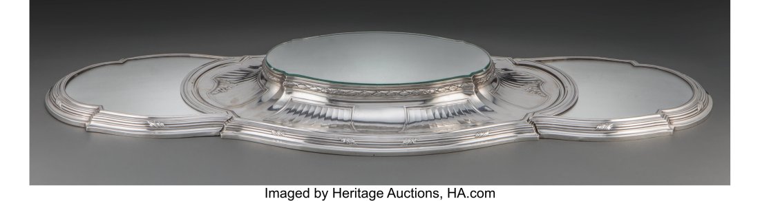 A Three-Piece Têtard Frères Silver Mirrored Pl (1 of 5)