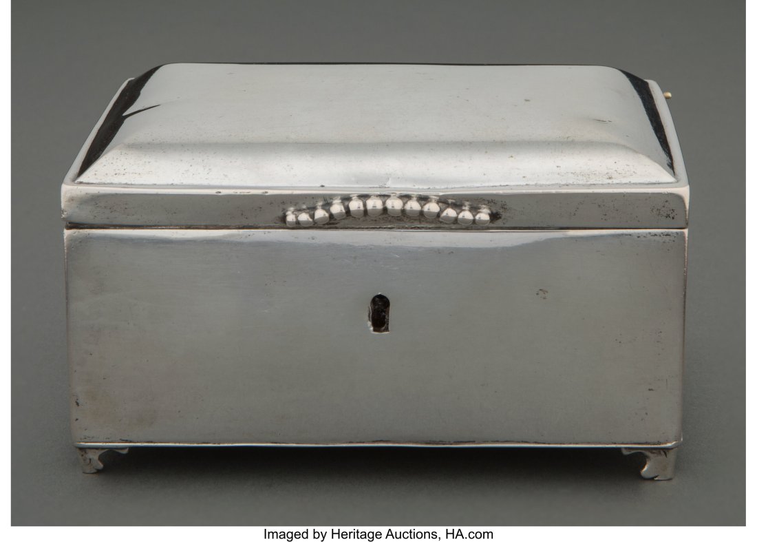 A Prussian Silver Sugar Box, late 18th century M (1 of 5)