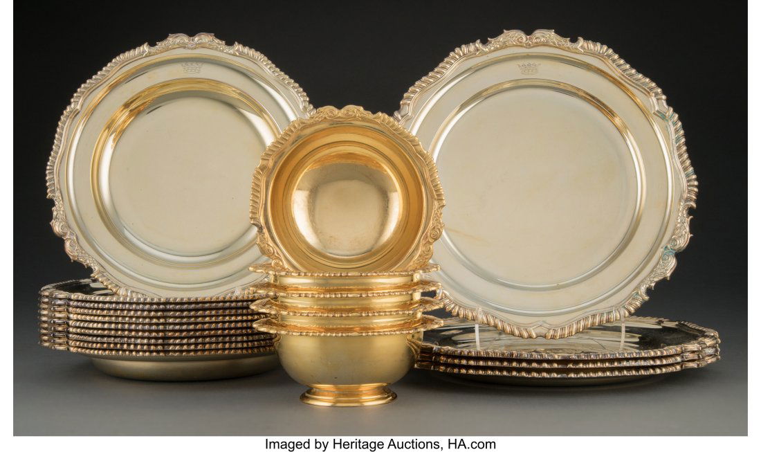 A Set of Nineteen English George III-Style Parti (1 of 4)