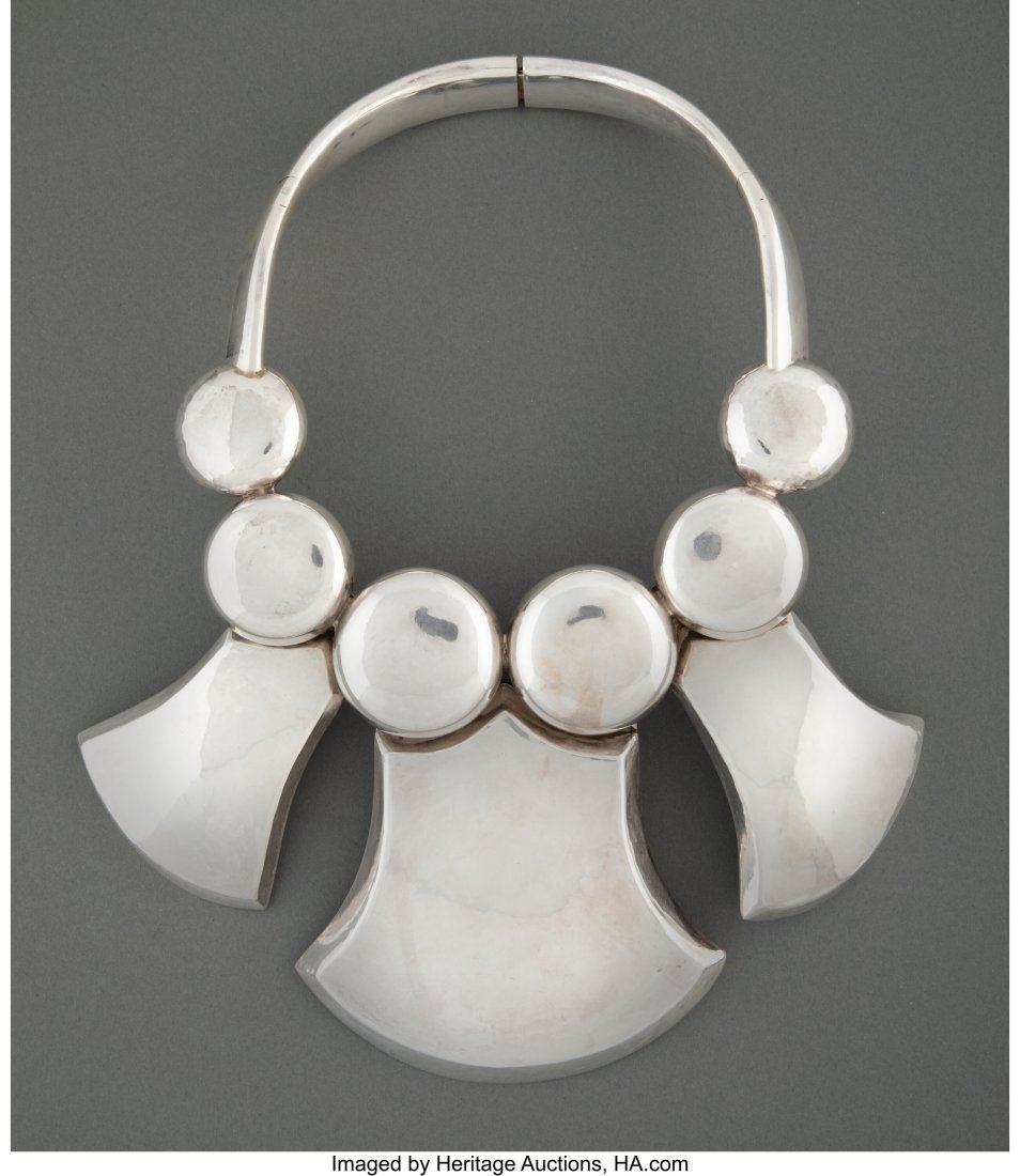 A Graziella Laffi Silver Necklace, Lima, Peru, c (1 of 3)