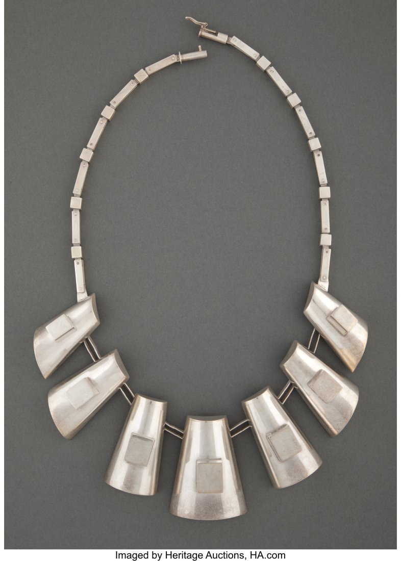 A Graziella Laffi Silver Necklace, Lima, Peru, c (1 of 4)