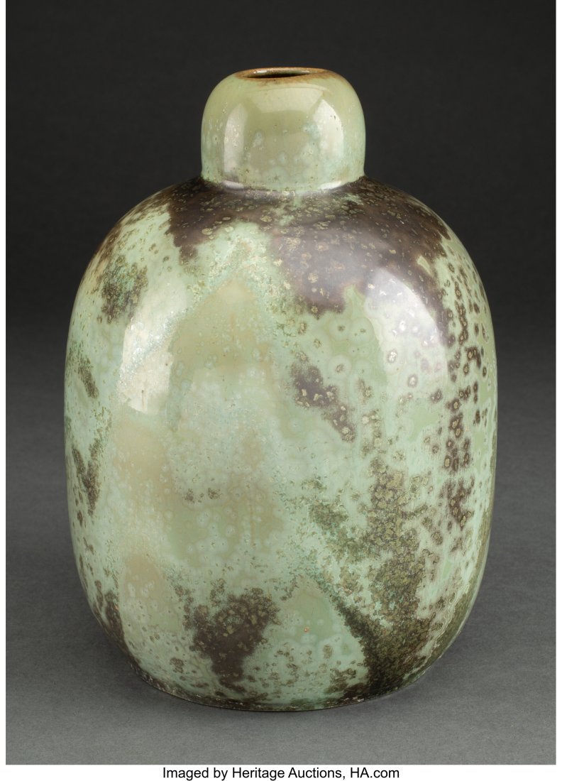 Large Fulper Pottery Crystalline-Glazed Ceramic : Large Fulper Pottery Crystalline-Glazed Ceramic Double-Gourd Vase, circa 1920 7-1/2 inches (19.1 cm) HID03101062020 © 2022 Heritage Auctions | All Rights Reserved