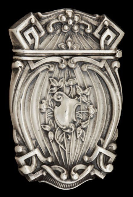 AN AMERICAN SILVER MATCH SAFE Maker unknown, Am: AN AMERICAN SILVER MATCH SAFE Maker unknown, American, circa 1900Marks: STERLI