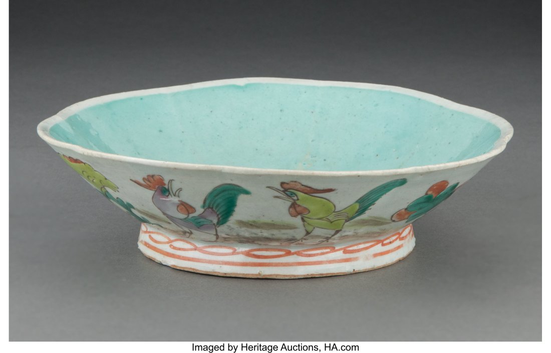 A Chinese Enameled Porcelain Bowl 2 x 8-1/4 inch: A Chinese Enameled Porcelain Bowl 2 x 8-1/4 inches (5.1 x 21.0 cm) HID03101062020 © 2023 Heritage Auctions | All Rights Reserved