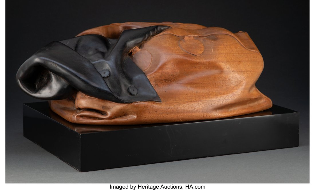 Fraser Smith (American, b. 1958) Luggage, 1980 C: Fraser Smith (American, b. 1958) Luggage, 1980 Carved wood 8 x 22 x 13-1/2 inches (20.3 x 55.9 x 34.3 cm) (work, overall&rpar