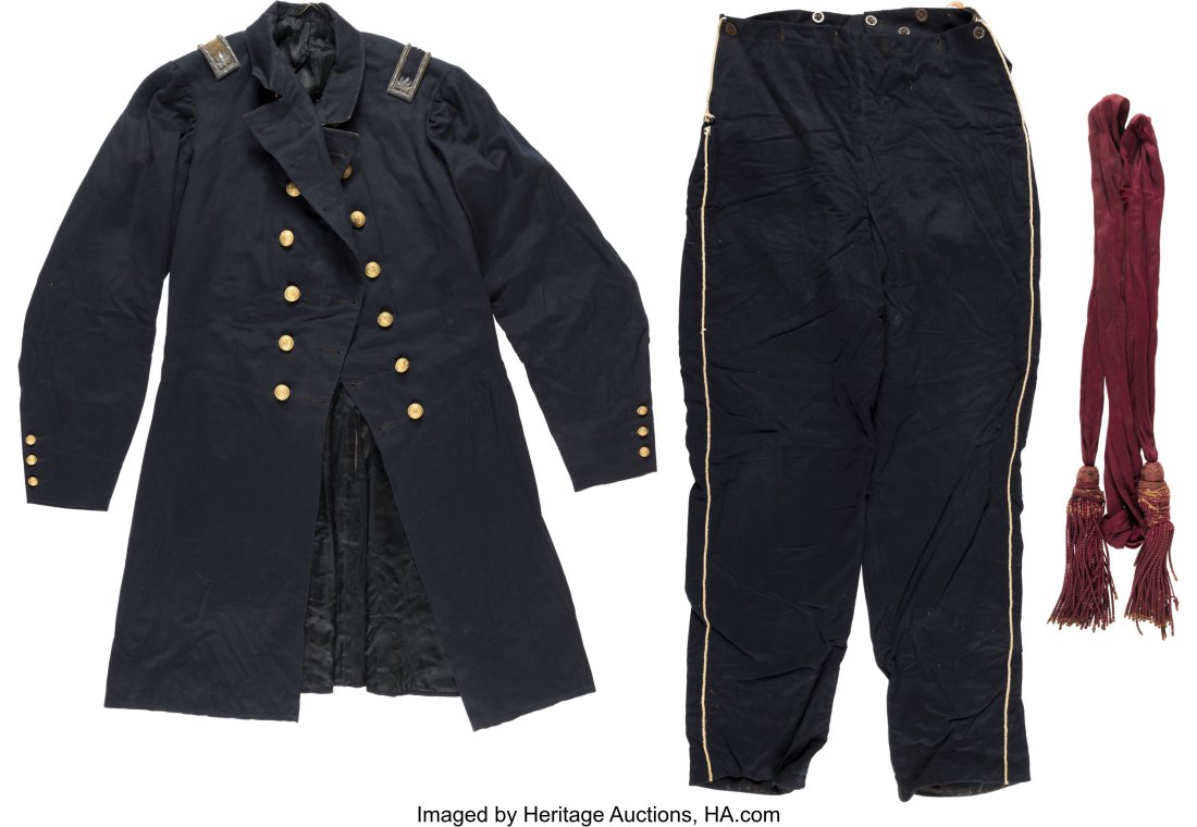 Civil War Uniform Identified to Colonel Charles : Civil War Uniform Identified to Colonel Charles Scranton, Aide-de-Camp to New Jersey Governor Charles Smith Olden. A well-documented uniform belong to Colonel Charles Scranton (1822-