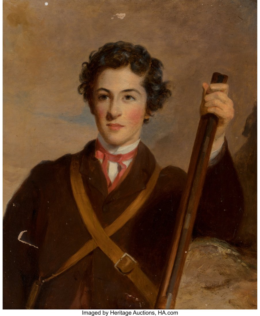 Thomas Sully (American, 1783-1872) Young Soldier: Thomas Sully (American, 1783-1872) Young Soldier (possibly Harrington Fitzgerald, 1847-1930), 1863 Oil on canvas 30 x 25 inches (76.2 x 63.5 cm