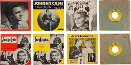 Jerry Lee Lewis and Johnny Cash 45/Picture Sleev: Jerry Lee Lewis and Johnny Cash 45/Picture Sleeve and EP Group (Sun, 1957-58). Outside of