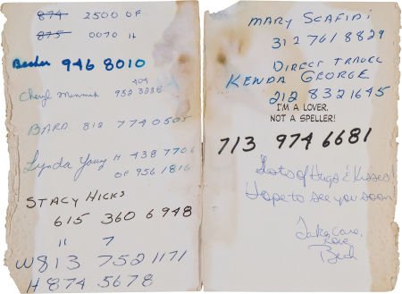 1980's Pete Rose Handwritten "Little Black Book.: 1980's Pete Rose Handwritten "Little Black Book." Ok, it's not technically a little