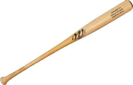2007 Albert Pujols Game Used Bat.: 2007 Albert Pujols Game Used Bat. Fantastic use on this Marucci CB15B gamer is apparent w