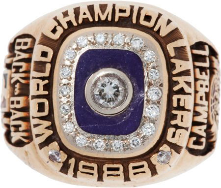 81554 1988 Los Angeles Lakers Nba Championship Ring Pr May 04 2012 Heritage Auctions In Tx
