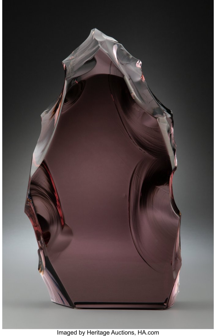 Baccarat Amethyst Glass Iceberg Sculpture, 20th : Baccarat Amethyst Glass Iceberg Sculpture, 20th century Marks: Baccarat 12-1/2 inches (31.8 cm) HID03101062020 © 2023 Heritage Auctions | All Rights Reserved