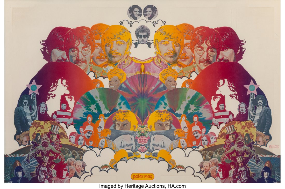 Peter Max (American, b. 1937) Audio DNA poster,: Peter Max (American, b. 1937) Audio DNA poster, 1969 Offset lithograph in colors on paper 24 x 36 inches (61.0 x 91.4 cm) (sheet) Propert