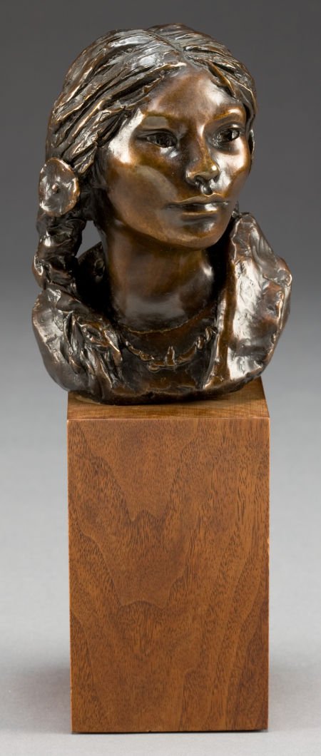 GLENNA GOODACRE (American, b. 1939) Winona (stud: GLENNA GOODACRE (American, b. 1939) Winona (study) Bronze with patina 10-1