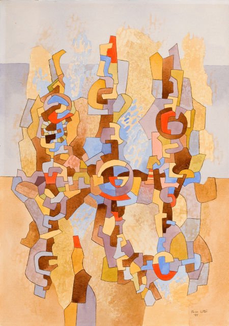 BROR ALEXANDER UTTER (American, 1913-1993) Abstr: BROR ALEXANDER UTTER (American, 1913-1993) Abstract Forms III, 1984