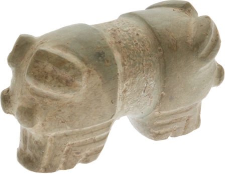 Scarce Pre-Columbian Costa Rican Double-Headed S: Scarce Pre-Columbian Costa Rican Double-Headed Stone Mace Head. The double-headed Costa R