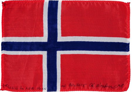 Apollo 15 Flown National Flag of Norway Directly: Apollo 15 Flown National Flag of Norway Directly from the Personal Collection of Mission Command Modul