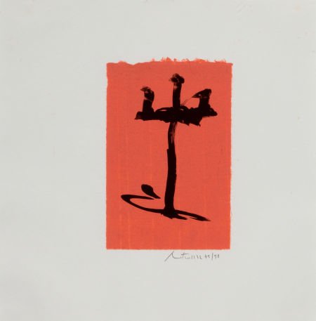 ROBERT MOTHERWELL (American, 1915-1991) Gypsy Cu: ROBERT MOTHERWELL (American, 1915-1991) Gypsy Curse, 1983 Color lithograph