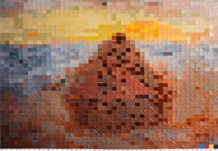 VIK MUNIZ (Brazilian, b. 1961) Haystack #3, afte: VIK MUNIZ (Brazilian, b. 1961)Haystack #3, after Monet (from Pictures of Color)