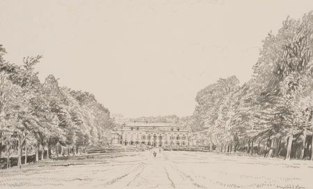 MUIRHEAD BONE (British, 1876-1953) Pair: Château: MUIRHEAD BONE (British, 1876-1953)Pair: Château Near Boie, 1918; Roman