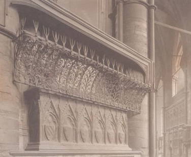 FREDERICK HENRY EVANS (British, 1853-1943) Untit: FREDERICK HENRY EVANS (British, 1853-1943)Untitled (cathedral detail), circa 19