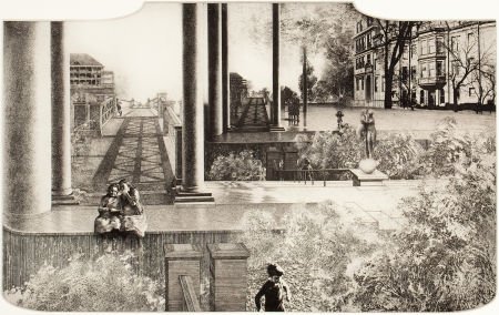 PETER WINSLOW MILTON (American, b. 1930) The Fir: PETER WINSLOW MILTON (American, b. 1930) The First Gate, 1974 Etching Imag