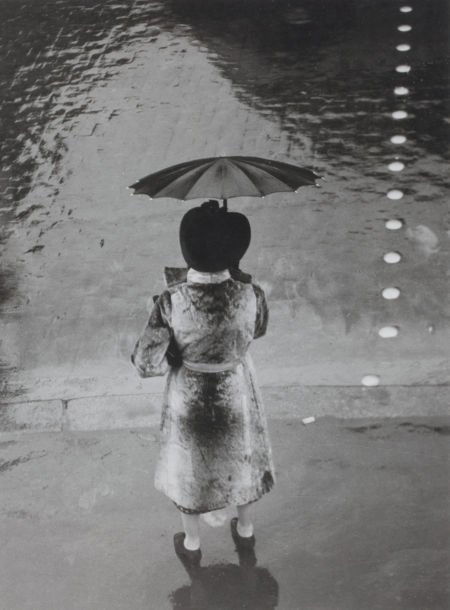 BRASSAÏ (French, 1899-1984) La Femme au Paraplui: BRASSAÏ (French, 1899-1984)La Femme au Parapluie, Rue de Rivoli, 1937Gelati