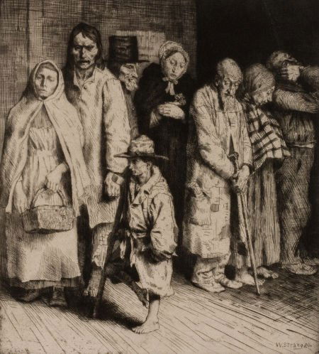 WILLIAM STRANG (British, 1859-1921) Group of fiv: WILLIAM STRANG (British, 1859-1921)Group of five: The Cause for the Poor; Socialist; A