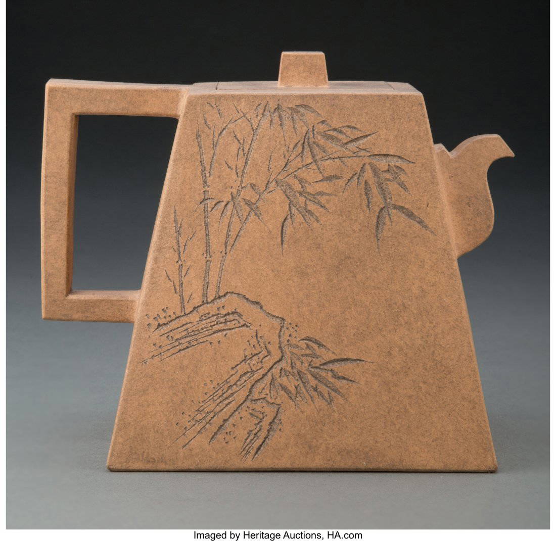 78350 A Chinese Yixing Pottery Teapot Marks (various) Auction