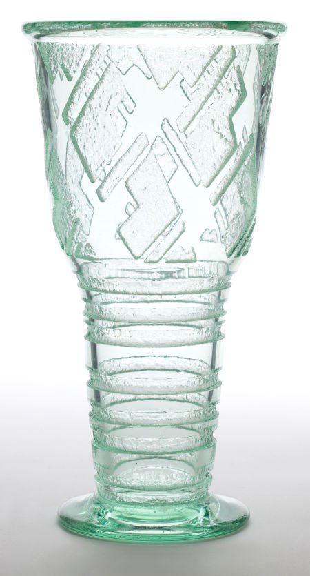 A DAUM GLASS VASE Daum Frères, Nancy, France, c: A DAUM GLASS VASE Daum Frères, Nancy, France, circa 1930 Unmarked10-3/4 inche