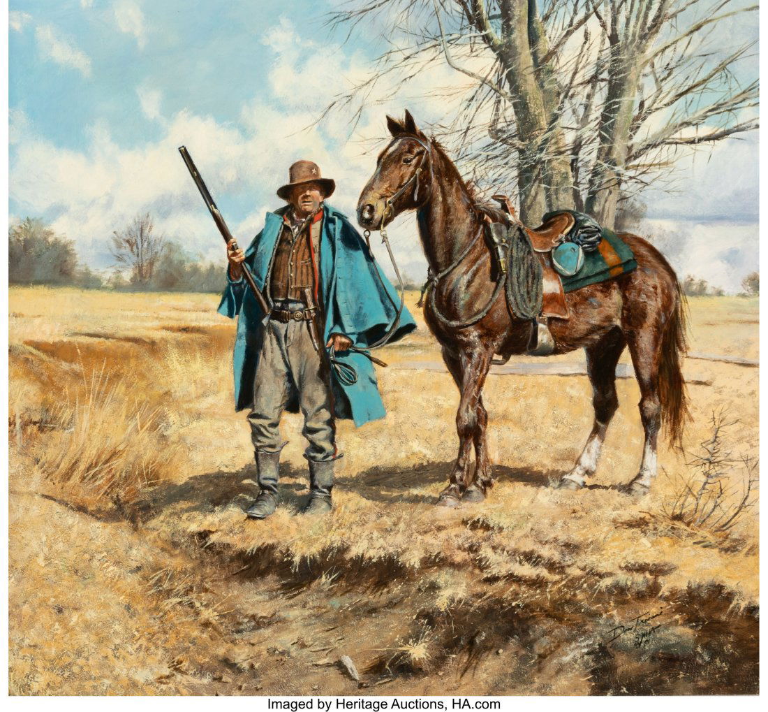 Don Troiani (American, b. 1949) Private of the 8: Don Troiani (American, b. 1949) Private of the 8th Texas Cavalry 1962, 1981 Oil on Masonite 20 x 22 inches (50.8 x 55.9 cm) Signed, dated&com