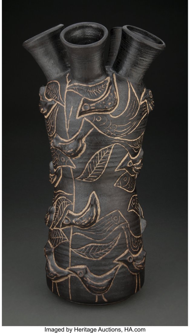 Frances Senska (American, 1914-2009) Weed Pot wi (1 of 3)