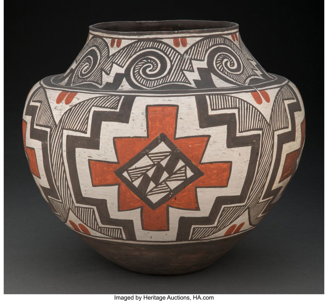 A Laguna Polychrome Jar   Attributed to Arroh-ah (1 of 7)