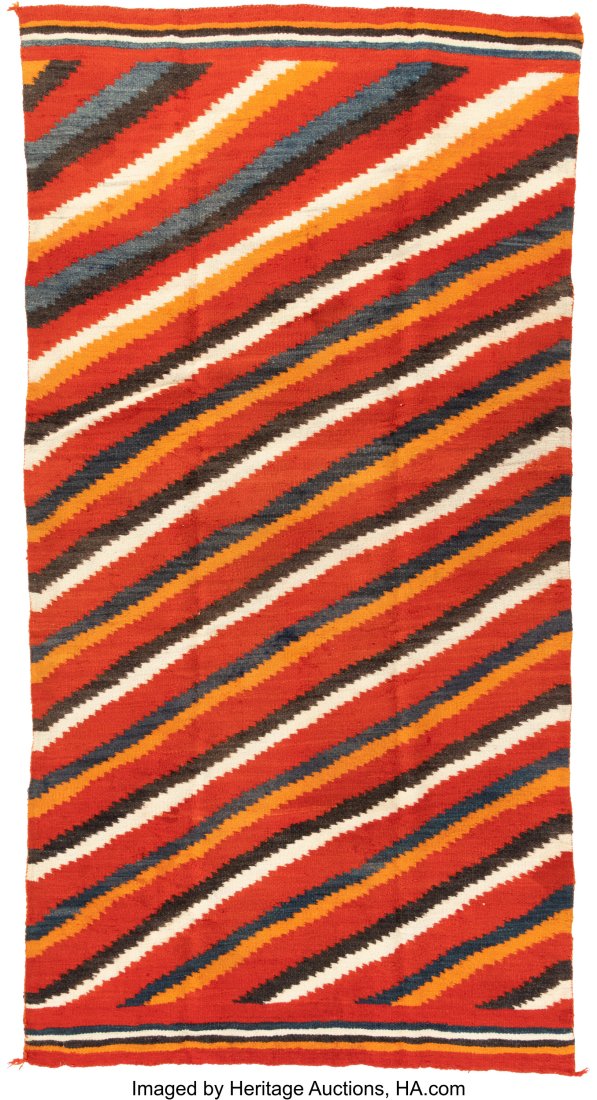 A Navajo Transitional Weaving  c. 1900  native h (1 of 2)