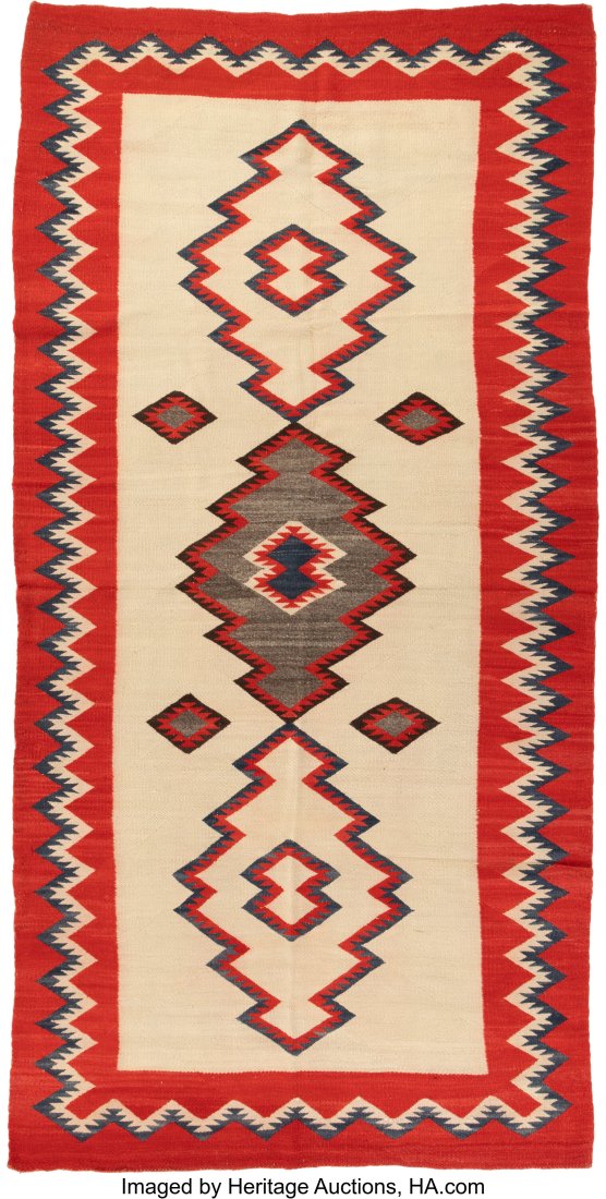 A Large Navajo Transitional Weaving  c. 1910  na (1 of 2)