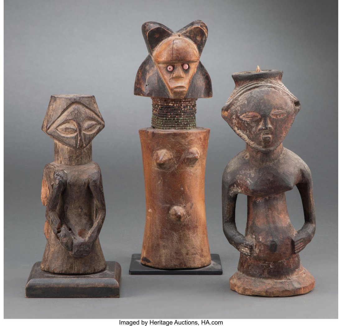 Three African Half-Figures  Democratic Republic (1 of 5)