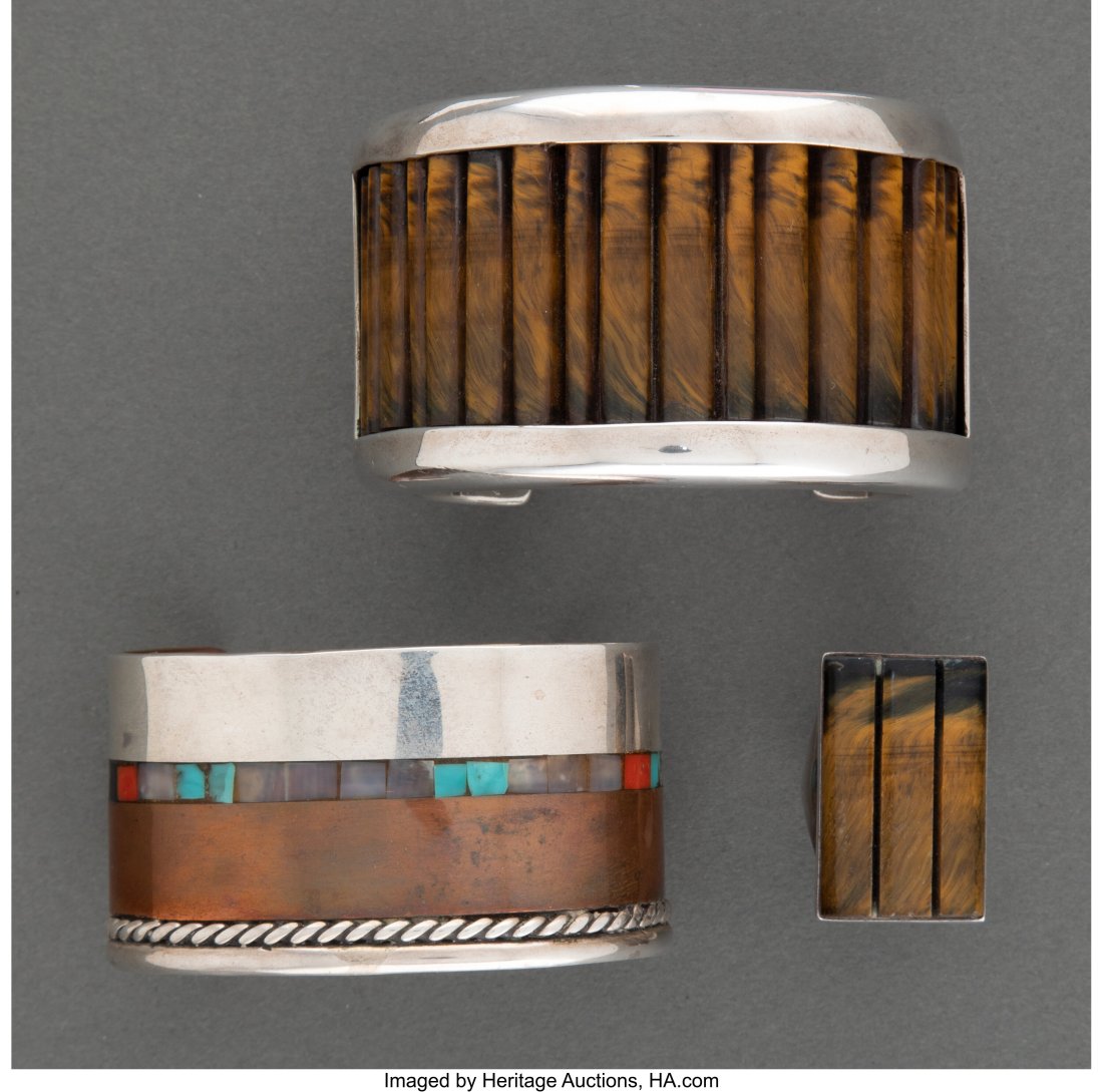Three Southwest Jewelry Items  c. 1975  includin (1 of 2)