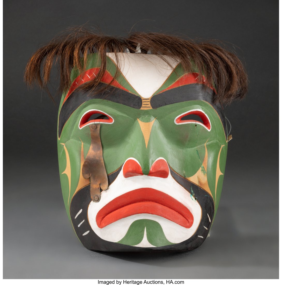 A Kwakiutl Polychrome Wood Mask   Dwayne Simeon (1 of 2)