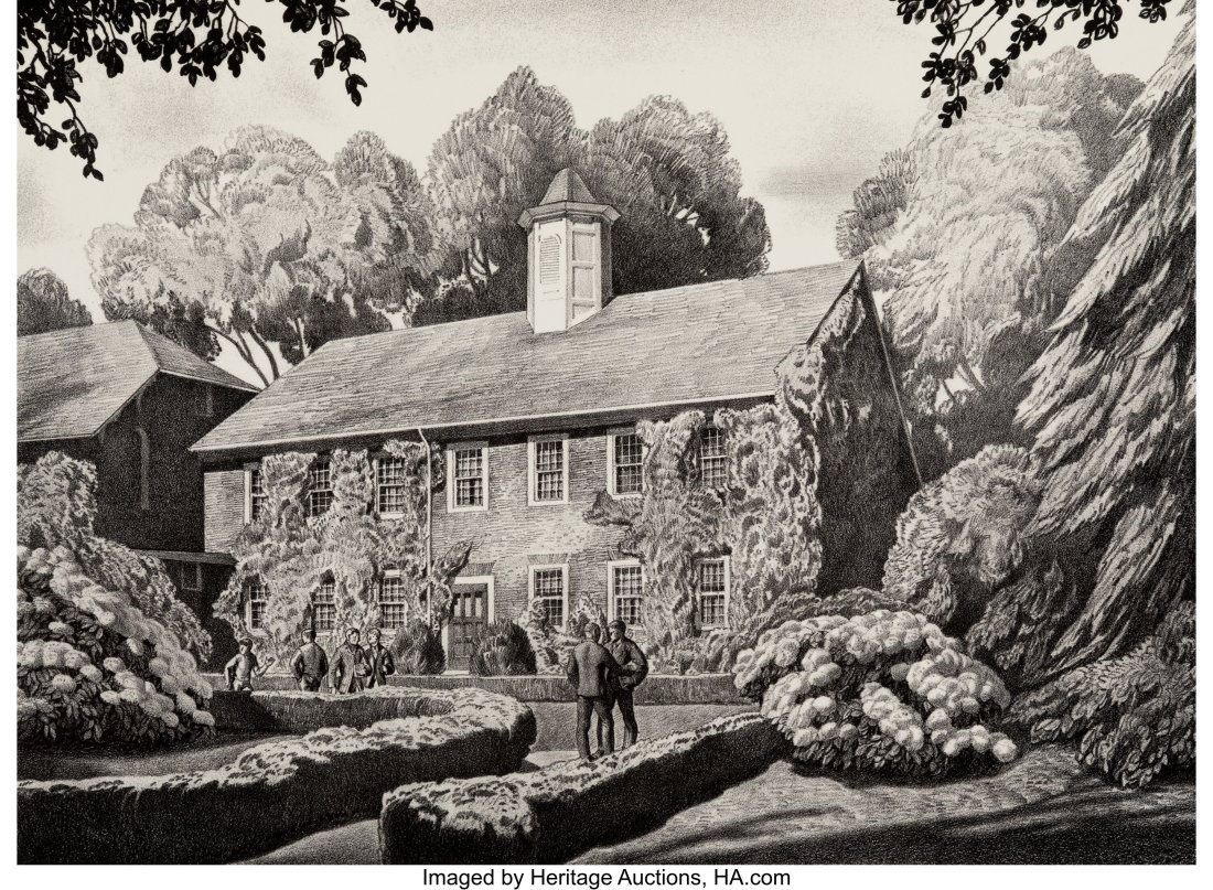 Rockwell Kent (1882-1971) Two Cheshire Academy, : Rockwell Kent (1882-1971) Two Cheshire Academy, circa 1947 Lithographs on wove paper 12-7/8 x 18-7/8 inches (32.7 x 48 cm) (each) One print signed in