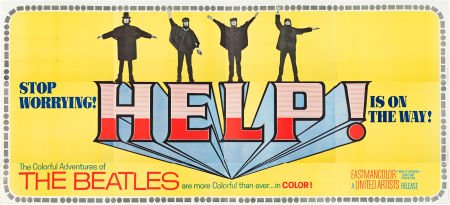 Help! (United Artists, 1965). 24 Sheet (104" X 2: Help! (United Artists, 1965). 24 Sheet (104" X 232"). Could this be the ultimate Beat