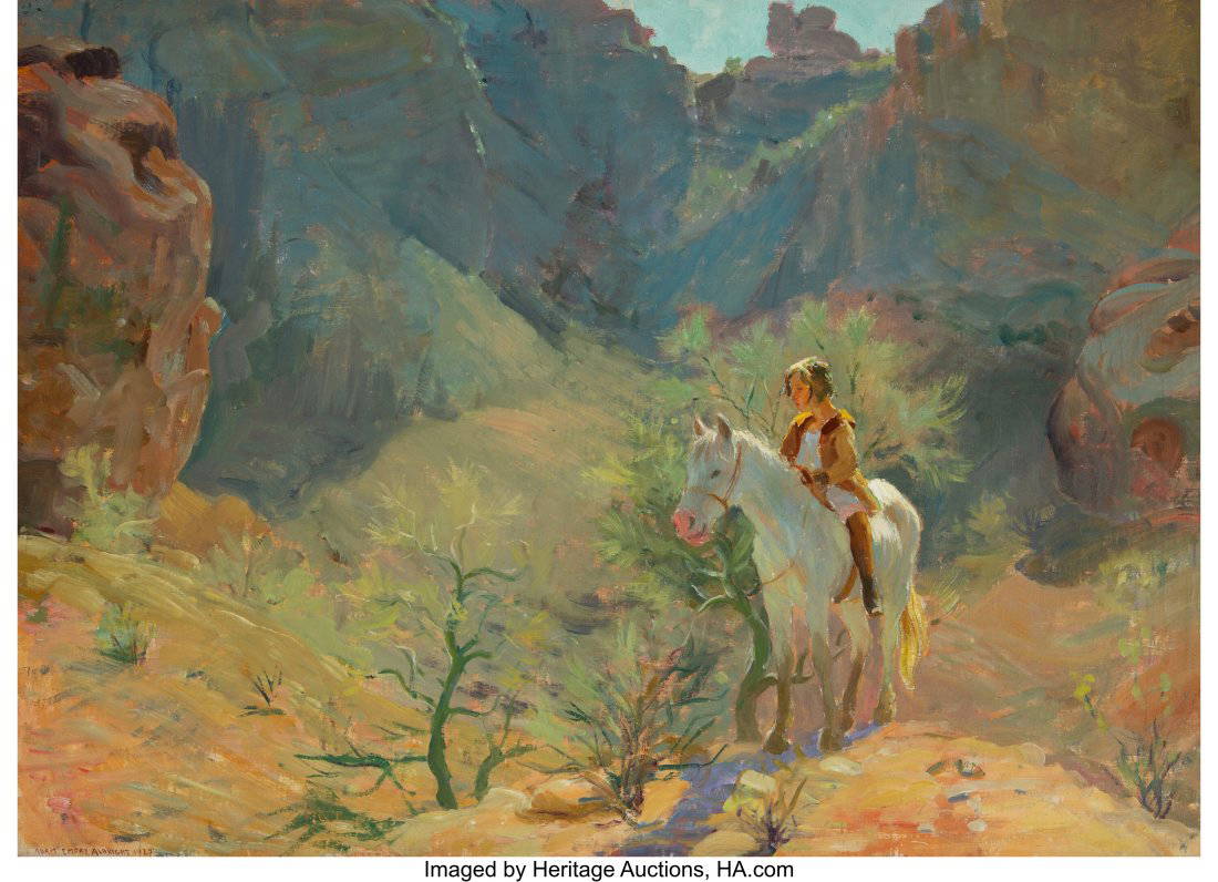 32008 Adam Emory Albright (american, 18621957) In The Auction