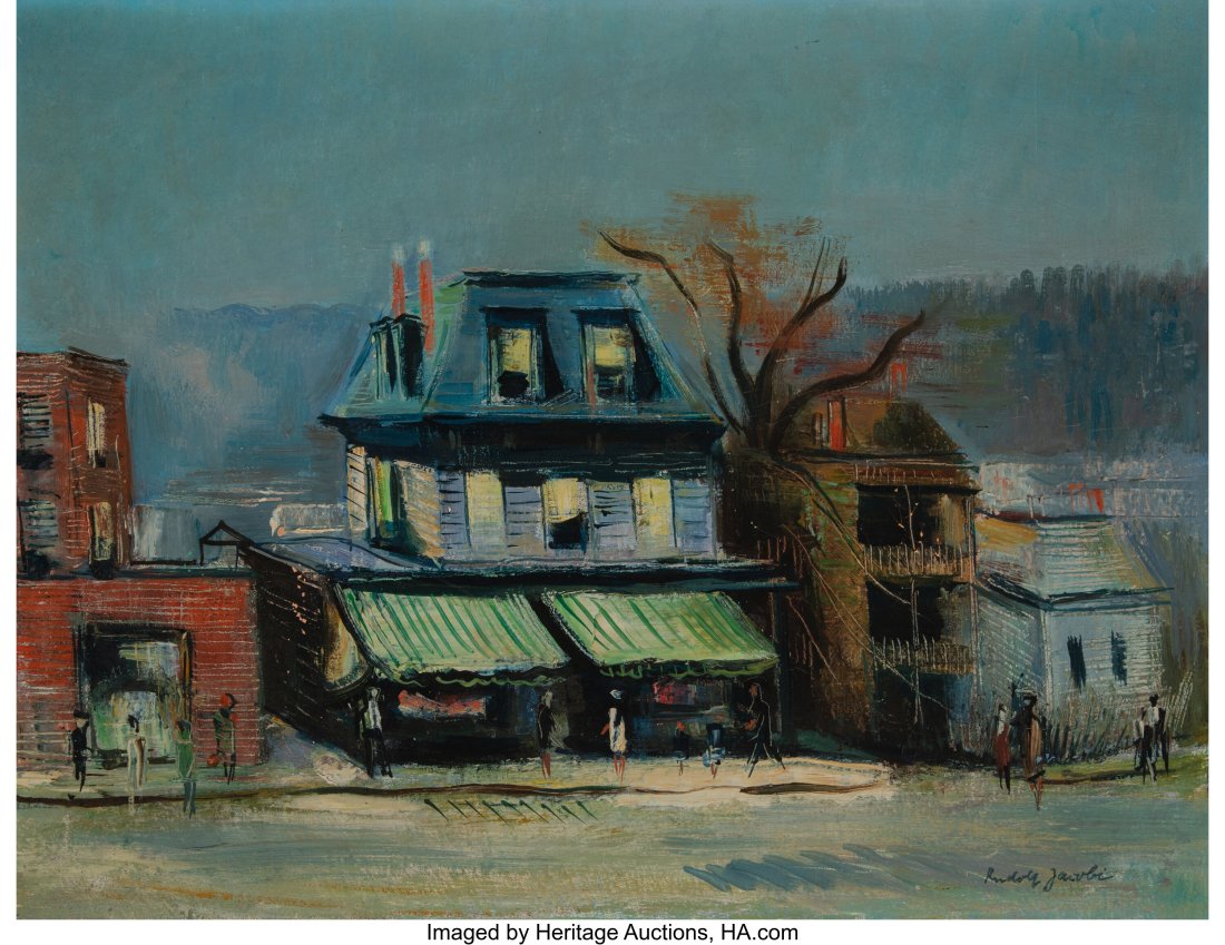 Rudolf Jacobi (American, 1889-1989) Gloucester O: Rudolf Jacobi (American, 1889-1989) Gloucester Oil on canvas 20 x 26 inches (50.8 x 66.0 cm) Signed lower right: Rudolph Jacobi PROVENANCE: Private 