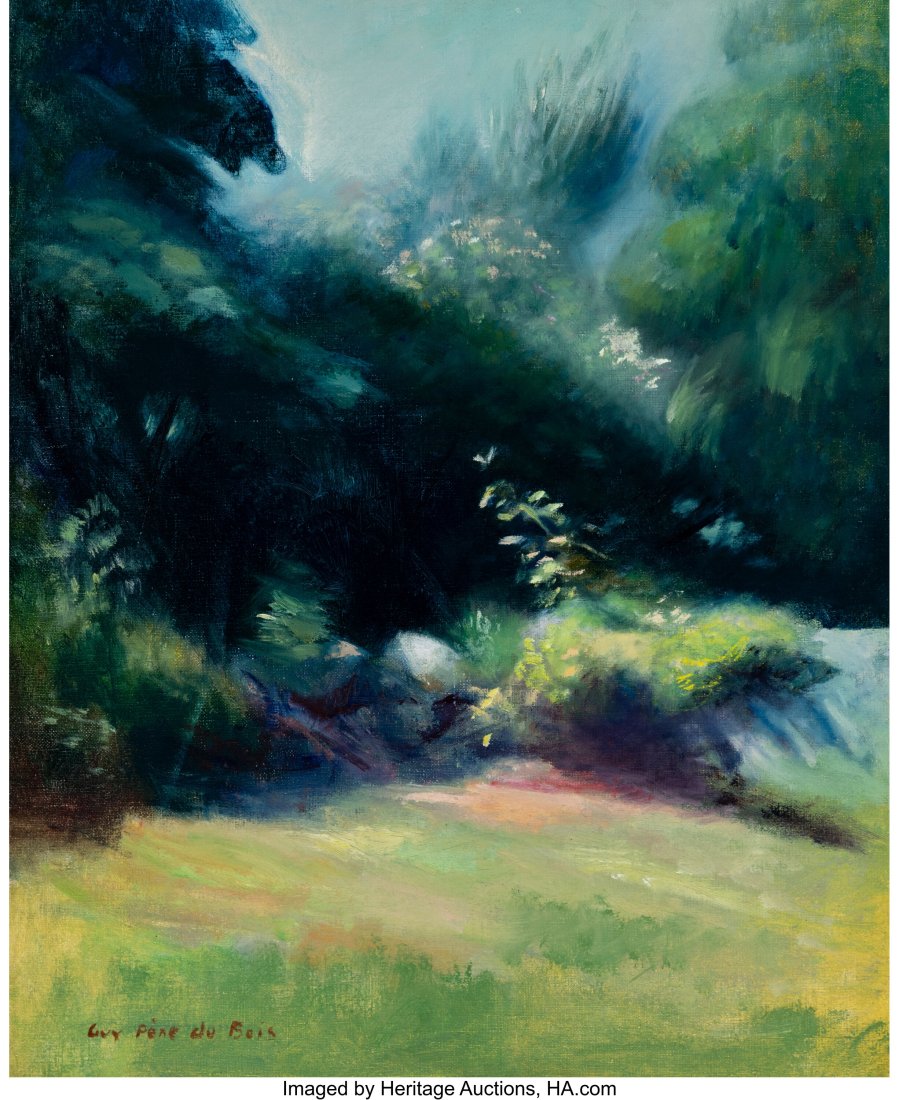 Guy Pène Du Bois (American, 1884-1958) Deserted: Guy Pène Du Bois (American, 1884-1958) Deserted Garden, possibly Garnes, France, circa 1925-1930 Oil on canvas 20 x 16 inches (50.8 x 40.6 c