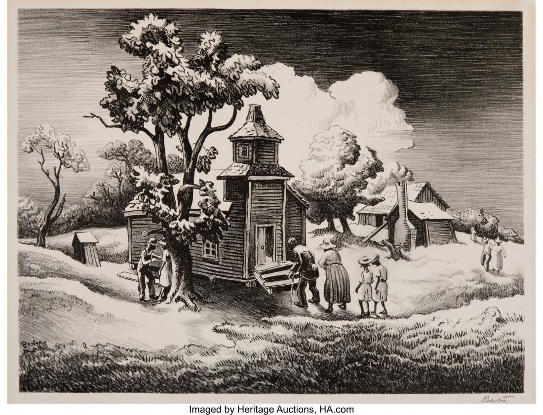 Thomas Hart Benton (American, 1889-1975) Sunday : Thomas Hart Benton (American, 1889-1975) Sunday Morning, 1939 Lithograph on paper 9-1/2 x 12-5/8 inches (24.1 x 32.1 cm) (image) Edition
