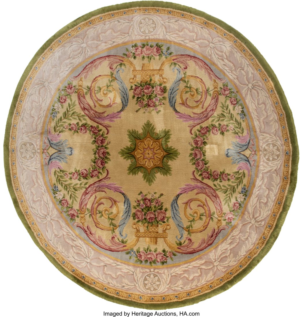 A Hand Knotted Wool Carpet 103-1/2 x 98 inches (: A Hand Knotted Wool Carpet 103-1/2 x 98 inches (262.9 x 248.9 cm) Property from the Estate of Dora Glaser, Bel Air, California HID03101062020 © 2023 Herita
