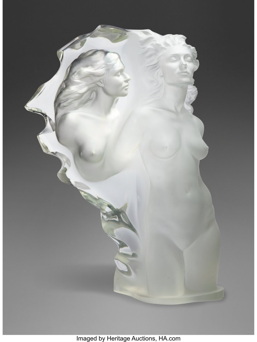Frederick Hart (American, 1943-1999) Grand Visit: Frederick Hart (American, 1943-1999) Grand Visitation, 1997 Clear acrylic resin 40-1/2 x 27 x 16 inches (102.9 x 68.6 x 40.6 cm) Foundry Proof