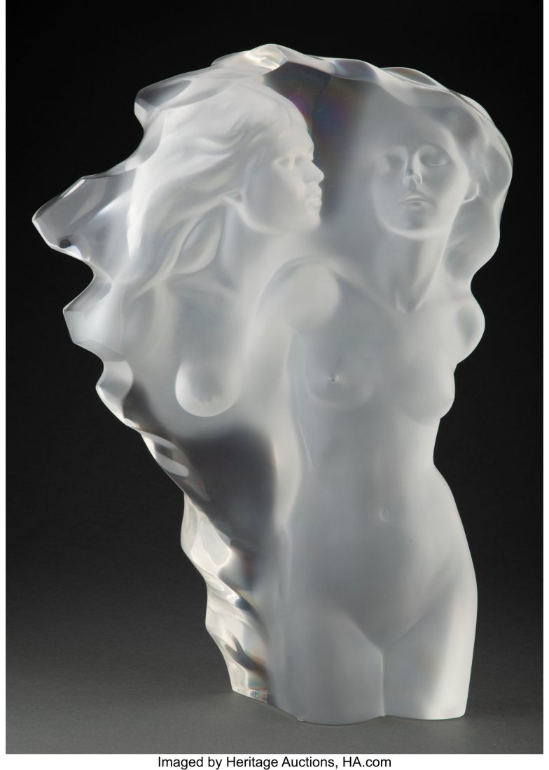Frederick Hart (American, 1943-1999) Visitation,: Frederick Hart (American, 1943-1999) Visitation, 1989 Clear acrylic resin 19-3/4 x 12-1/4 x 7 inches (50.3 x 31.0 x 17.8 cm) Foundry Proof
